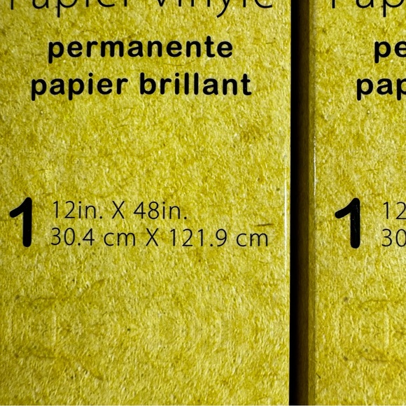 Crafter's Square Permanent Vinyl Paper silver glitter water resistant 12" x 48" - Picture 8 of 9